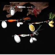 BACKSTREET4FC3 Fishing Spinner Bait, Crankbait Design Spinner Blade Metal Spoon Lure, Effective Spoo
