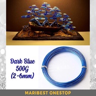 500G DARK BLUE COLOR ALUMINIUM BONSAI GARDENING WIRE DAWAI POKOK