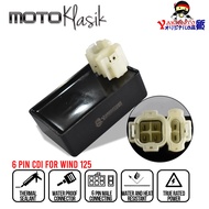 YAKIMOTO CDI FOR BAJAJ KAWASAKI WIND 125 6 PINS STOCK SIZE CAPACITOR DISCHARGE IGNITION BOX FOR MOTORCYCLE 1PC