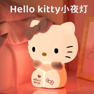 lampu tidur aesthetic lampu tidur lampu bilik tidur hellokitty cahaya malam silikon menepuk cahaya b