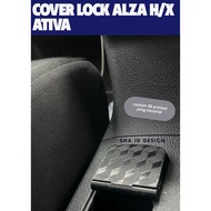 Perodua Alza H / X / Ativa Door Lock Unlock Button Cover (Custom 3D Printed)
