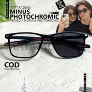 Photochromic and Normal Minus Glasses Photochromic Anti-Radiation Lenses for Nearsightedness, Myopi,