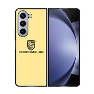 Case Casing Softcase Hardcase Samsung Galaxy Z Fold 3 Z Fold 4 Z Fold 5 5G Porsche logo DF492