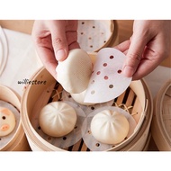 500Pcs Practical Cooking Paper Bamboo Steamer Dim Sum Paper/Non Stick Round Disposable Parchment Pau