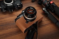 適用機型Nikon Zf 手掌紋皮革相機底座皮套