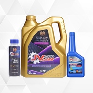 JV Auto Lube Set 5W-30 Fully (1 Bottle) + Engine Flush (1 Bottle) + Premium Nano Additive (1 Bottle)