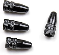 Aluminum Bike Presta Valve Caps Black for Bike Tire Valve Stem Covers Fit Presta/French Valves on MT