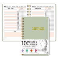 10 Minutes Planner A5 Daily Time Blocking Journal 31 Day Habit Tracker Hourly Schedule Spiral Bound