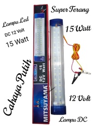 Lampu Led DC 12 Volt 15 Watt Super Terang - Lampu Darurat Multifungsi - Lampu Led Emergency Cahaya P