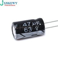 50PCS ​​​​47uF 63V 47MFD 63Volt 6*12mm Aluminum Electrolytic Capacitor Radial 47mf63v 47uf63v 63v47m