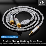 ATAUDIO HIFI RCA Cable HiFi Stereo 2.5mm to 2RCA Audio Cable AUX RCA Jack 2.5 for Amplifiers Audio Home Theater Cable RCA TO