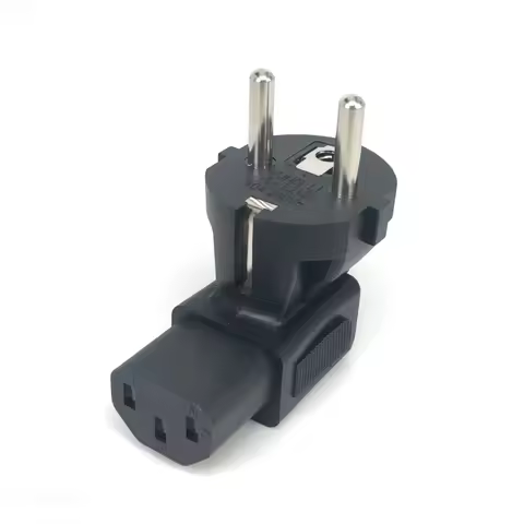 EU to C13 conversion plug adapter 16A250V European pround 2 pins 4.8mm schuko Type F wire grounding 