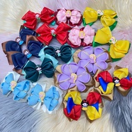 2pcs Handmade Disney princesses hair bow clip-Queens collection