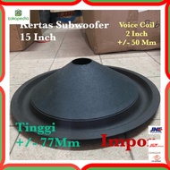 Kertas 15 Inch Subwoofer 15 In Inci Sub Woofer Conus Daun Speaker