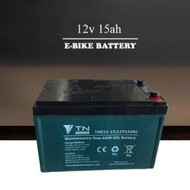 Ebike Battery 12V 15ah 1 pc.  Maintenance Free AGM GEL Battery Compatible with 12v 12ah 6-DZF-12