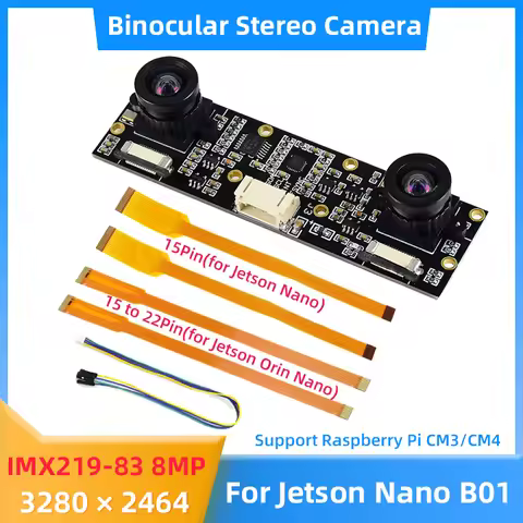 8MP IMX219 Binocular Camera for NVIDIA Jetson Nano Stereo Depth Vision Camera for Jetson Orin Nano R