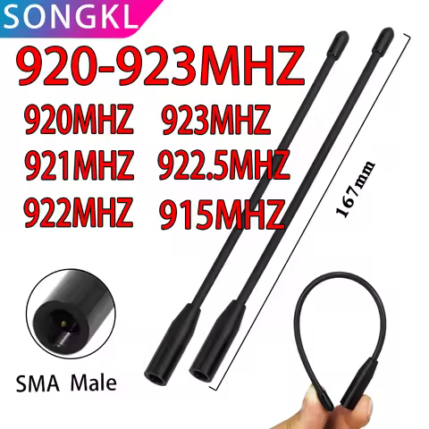 1PCS LoRa Wan whip antenna 920-923MHz 921MHz 923MHz 922.5MHz soft antenna for Meshtastic high effici