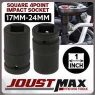 1 INCH X 80MM BLACK SQUARE SOCKET 4 POINT IMPACT SOCKET BOX SOCKET 17MM TO 22MM IMPACT WRENCH ADAPTE