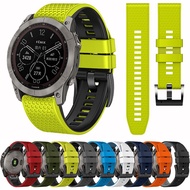 26mm 22mm Football Pattern Silicone Sports Strap Replace Quick Fit Band For Garmin Fenix 7X 7 6X 6 Pro 5X 5 Plus 3 3HR 2 Forerunner 965 955 945 935