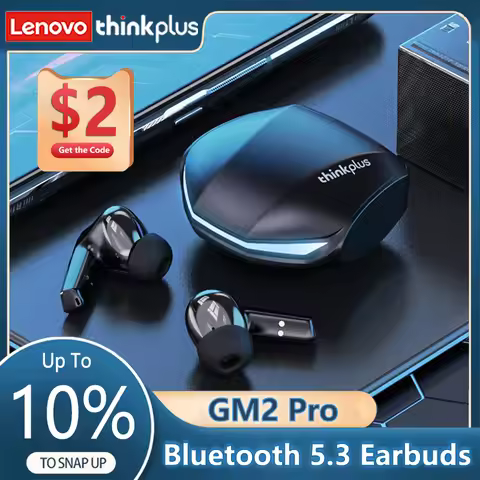 Original Lenovo GM2 Pro Earphone Bluetooth 5.3 Wireless Gaming Earbuds Low Latency HD Call Dual Mode