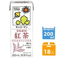 箱購-龜甲萬豆乳-紅茶風味200ml*18瓶