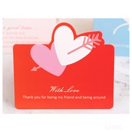 gf5113-Plaid Card Gift Message Writing Of Love Note