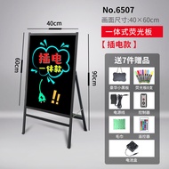 Papan hitam kecil bercahaya, papan pendarfluor, papan iklan, papan paparan, papan iklan komersial, p