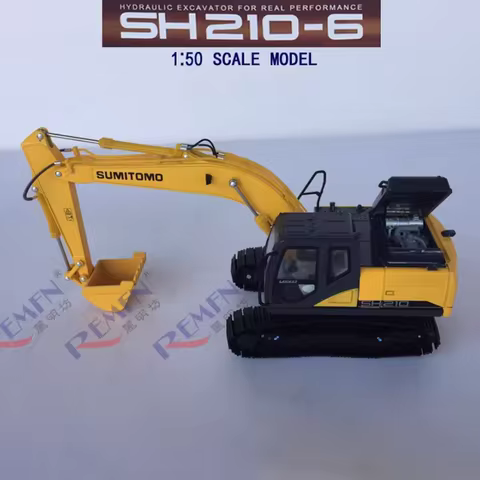 SUMITOMO 1:50 Scale SH210-6 Excavator Simulation Alloy Model Vehicle Gifts Decoration Collection Toy