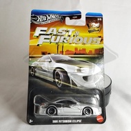 DIECAST HOTWHEELS SPECIAL CARD 1995 MITSUBISHI ECLIPSE, HOTWHEELS FAST & FURIOUS MITSUBISHI ECLIPSE
