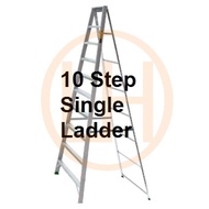 10 Step Single Aluminium Ladder - 10 Step Single Tangga - 100"