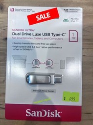 SanDisk Ultra Luxe USB Type-C 雙用隨身手指 1TB🔥特價🔥👉SALE $650 （原裝兩年保養）(讀取速度達 150MB/s)