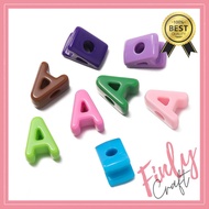 1 Pcs 3D Beads Large hole letter beads A letter beads Large hole beads