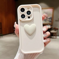 Soft Shockproof Phone Case for Samsung Galaxy S24 S23 Ultra A52 A32 4G A23 S21 S20 FE S22 Plus A53 A13 A33 A52S 5G A14 A34 A54 Cute 3D Love Heart Casing Anti-fall Phone Cover