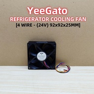 24V [92x92x25MM - 4 WIRE] REFRIGERATOR COOLING FAN COMPUTER ELECTRONIC INVERTER PC BOARD / ALAT KIPA