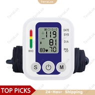 TerraLux Blood Pressure Monitor Rechargeable Digital Arm Type Original Accurate Meter Large