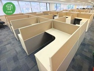 辦公室屏風 隔斷屏風 辦公隔斷 多人隔斷 布面板屏風 磨砂屏風 固定式辦公隔斷 office partition 胡桃木色/櫸木色/深藍色/寶藍色/天藍色/亮橘色/灰色/白色/深灰色拼色屏風工作位 組