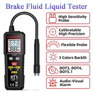 Digital Brake Oil Moisture Tester HT5009 | DOT3 DOT4 DOT5.1 Fluid Checker | LCD Display with LED Lig