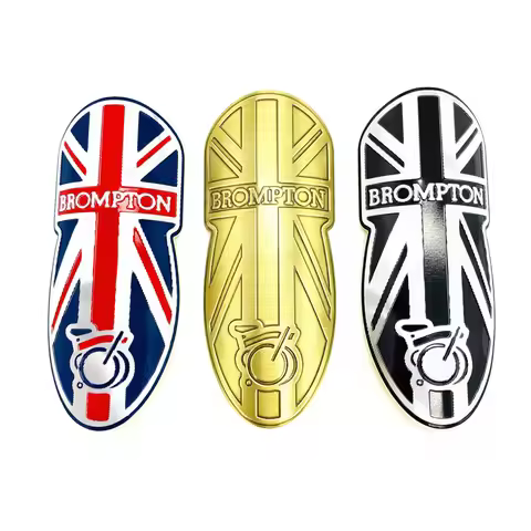 Aluminum Alloy Logo Bicycle Stickers Bike Decorative Accessories For Brompton Folding Bike