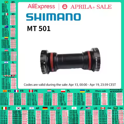 Shimano MT501 MT500-PA MT500-PA 68mm/73mm Press BB MTB Bottom Bracket For Mountain Bikes