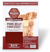 Master Grocer Skinless Pork Belly Cube, 500 g- Frozen