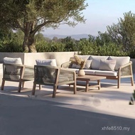 Open-air Outdoor Courtyard Balcony Designer Hotel Leisure Sofa Garden Combination Preservative Wood 