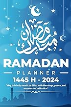 Ramadan Planner 2024: 30 Days Daily spiritual Gratitude Journal With Dua, Goals, To-Do List, Meals Ideas, Namaz and Quran Tracker for women, Men, Kids and Teens
