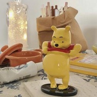 小熊維尼樹脂擺件維尼熊大肚子車載手辦公仔桌面模型飾品禮物玩具