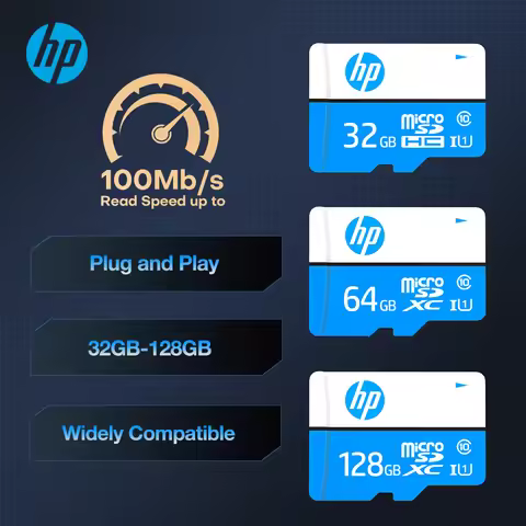 HP Micro Card 128GB 4K HD Flash TF SD Memory Card 32GB 64GB High Speed 90MB/s U3 Class10 U3 V30 UHS-