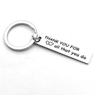 Appreciation Gift Mentor  Gift Thank You for All That You Do Keychain Nurse Teacher Coach Employee G