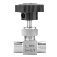 Stainless Steel BSPP Female Thread Needle Valve for Water Gas Oil