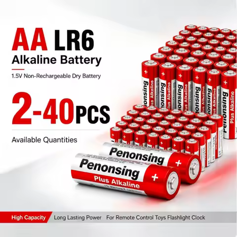 AA LR6 1.5V Alkaline Batteries Non Rechargeable AA Battery for Toys Remote Control Mouse Flashlight 