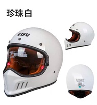 หมวกกันน็อค VGV แบบเต็มใบสไตล์ย้อนยุคสำหรับขี่มอเตอร์ไซค์ 3C ฤดูใบไม้ผลิ ฤดูร้อน ฤดูใบไม้ร่วง ฤดูหนา