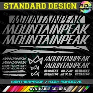 【COD】Hot MOUNTAINPEAK MTB Frame Decals Sticker MORE COLOR