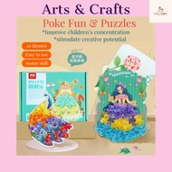 Art and Craft for Kid DIY Craft Set DIY Stickers Hand Painted Poke Fun Educational Toys for Kids Chi